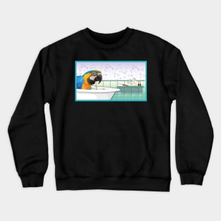 Blue and yellow macaw Crewneck Sweatshirt